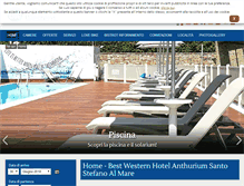 Tablet Screenshot of hotelanthurium.it